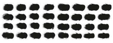 Yuvarlak Sünger Kalın Sanatçı Düz Çizgiler Yüksek Detay Özet Vektör El Çizimi MeGA 