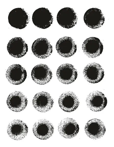 Yuvarlak Sünger Kalın Sanatçı Düz Çizgiler Yüksek Detay Özet Vektör El Çizimi MeGA 