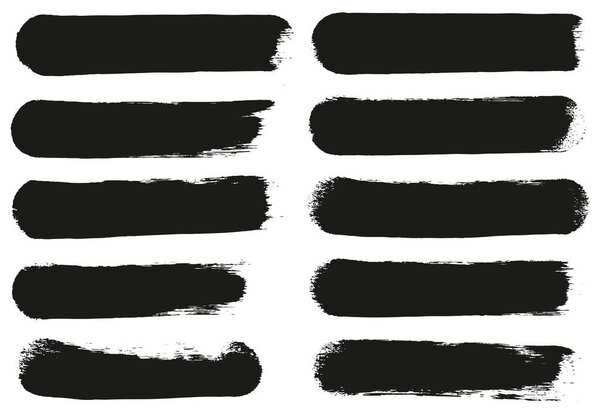 Круглый губка толстый художник Кисть прямолинейные линии высокой детализации абстрактные векторные руки нарисованы фон MEGA набор 