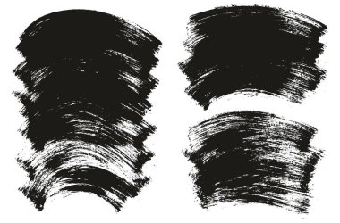 Düz Boya Fırçası Kalın Eğri Karışık Arkaplan Yüksek Detay Özet Vektör Arkaplan Ayarları 