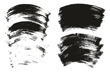 Düz Boya Fırçası Kalın Eğri Karışık Arkaplan Yüksek Detay Özet Vektör Arkaplan Ayarları 