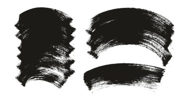 Düz Boya Fırçası Kalın Eğri Karışık Arkaplan Yüksek Detay Özet Vektör Arkaplan Ayarları 