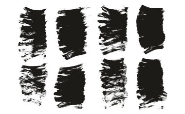 El Çizimi Düz Pervane Fırçası Kalın Arkaplan Yüksek Detay Özet Vektör Arkaplanı 