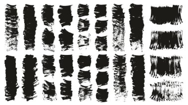 El Çizimi Düz Pervane Fırçası Kalın Arkaplan Yüksek Detay Özet Vektör Arkaplanı 