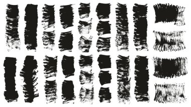 El Çizimi Düz Pervane Fırçası Kalın Arkaplan Yüksek Detay Özet Vektör Arkaplanı 