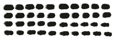 El Çizimi Yuvarlak Sünger Düzenli Sanatçı Fırça Düz Çizgiler Yüksek Detay Ayrıntılı Vektör Arkaplanı 