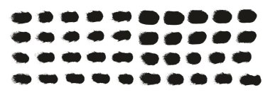 El Çizimi Yuvarlak Sünger Düzenli Sanatçı Fırça Düz Çizgiler Yüksek Detay Ayrıntılı Vektör Arkaplanı 