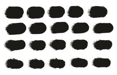 El Çizimi Yuvarlak Sünger Düzenli Sanatçı Fırça Düz Çizgiler Yüksek Detay Ayrıntılı Vektör Arkaplanı 