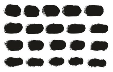 El Çizimi Yuvarlak Sünger Düzenli Sanatçı Fırça Düz Çizgiler Yüksek Detay Ayrıntılı Vektör Arkaplanı 