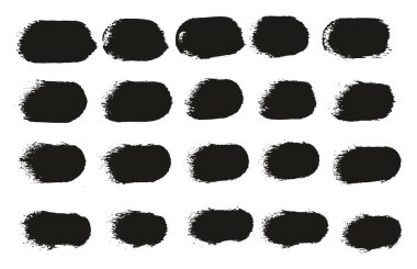 El Çizimi Yuvarlak Sünger Düzenli Sanatçı Fırça Düz Çizgiler Yüksek Detay Ayrıntılı Vektör Arkaplanı 