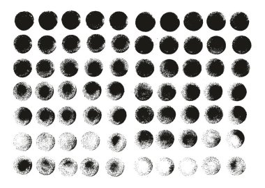 El Çizimi Yuvarlak Sünger Düzenli Sanatçı Fırça Düz Çizgiler Yüksek Detay Ayrıntılı Vektör Arkaplanı 