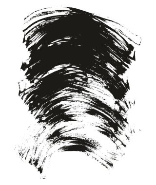 El Çizimi Düz Pervane Fırçası İnce Eğri Arkaplan Yüksek Detay Özet Vektör Arkaplanı 