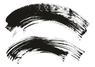 El Çizimi Düz Pervane Fırçası İnce Eğri Arkaplan Yüksek Detay Özet Vektör Arkaplanı 