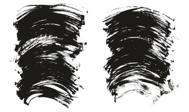 El Çizimi Düz Pervane Fırçası İnce Eğri Arkaplan Yüksek Detay Özet Vektör Arkaplanı 