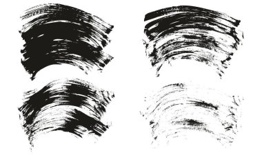 El Çizimi Düz Pervane Fırçası İnce Eğri Arkaplan Yüksek Detay Özet Vektör Arkaplanı 