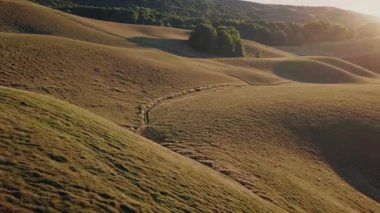 Gün batımında geniş tepelerin ve yemyeşil yeşilliklerin sakinliğini hisset, doğanın huzurunu yakala..