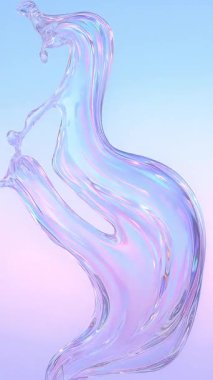 Yumuşak pastel renklerde yaratılan akıcı, dinamik sıvı sanatının çarpıcı ve büyüleyici bir temsili.
