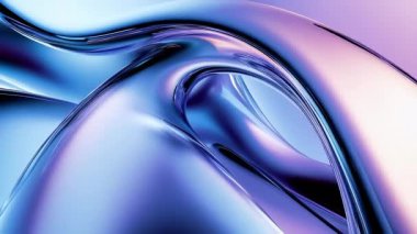 Büyüleyici ve büyüleyici soyut bir tasvir. Sersemletici mor ve mavi renkli sıvı yüzeyler sergiliyor.