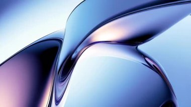 Yumuşak mavi ve mor renkli akışkan formların büyüleyici bir bileşimi, modern tasarımlar için mükemmel..