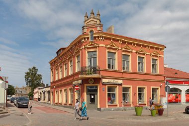 VENTSPILS, LATVIA - 12 Eylül 2022: Eski kasaba manzarası