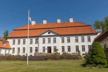 Suuremoisa is grandest baroque manor ensemble in Estonia. Was erected in 1755-60 by the Stenbock family. Hiiumaa, Estonia clipart