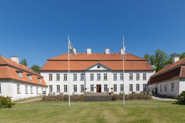 Suuremoisa is grandest baroque manor ensemble in Estonia. Was erected in 1755-60 by the Stenbock family. Hiiumaa, Estonia clipart