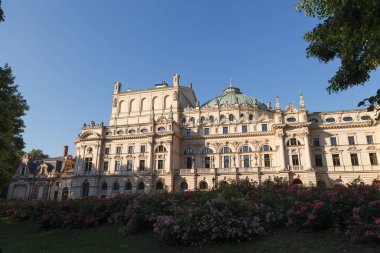 Juliusz Slowacki tiyatro, Krakow, Polonya. Yaz görünümü.
