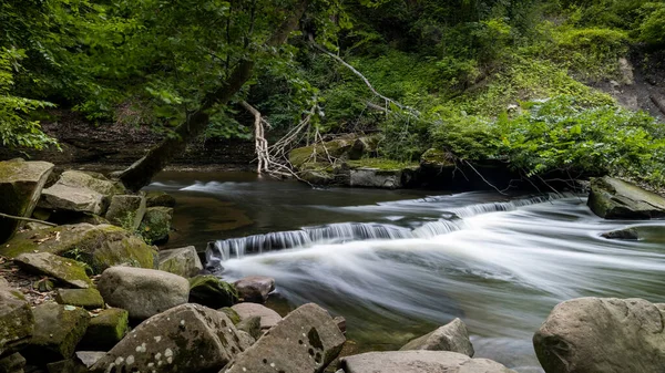 Tinkers Creek Ohiu Malé Horní Vody Vodopády Tinker Creek Cuyahoga — Stock fotografie