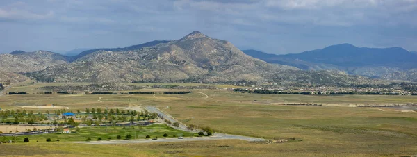 Panoramautsikt Över Kullar Runt Diamond Valley Kalifornien Våren — Stockfoto