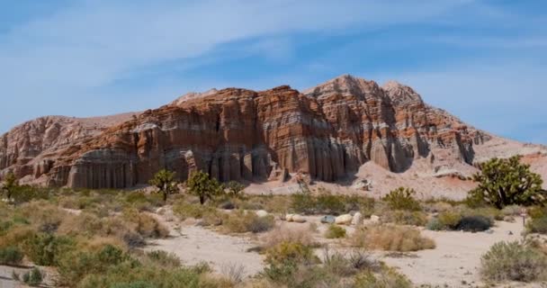 加利福尼亚红岩峡谷州立公园的岩层 — 图库视频影像