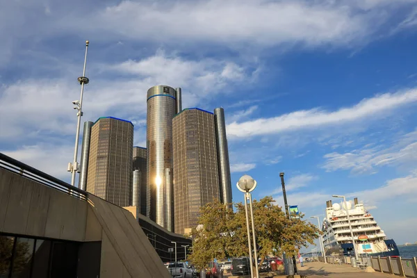 Detroit Michigan Usa Września 2022 General Motors Headquarters Renaissance Center — Zdjęcie stockowe