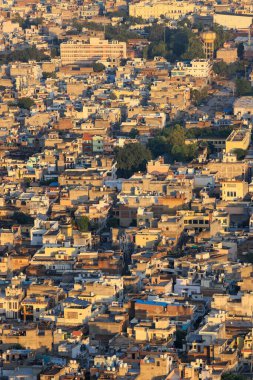 Jaipur, Rajasthan, India - October 11, 2022: Panoramic view of Jaipur cityscape, Jaipur city population was estimated in 2003 to be about 4.5 million and is the 10th largest city in India.