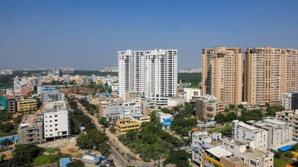 Hyderabad India Ekim 2022 Hyderabad Şehrinde Yeni Inşaat Hindistan Kalabalık — Stok fotoğraf