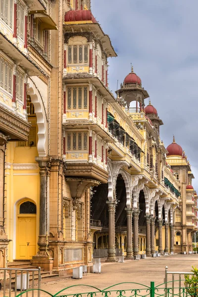 Vista Exterior Palácio Mysore Maharaja Karnataka Índia — Fotografia de Stock