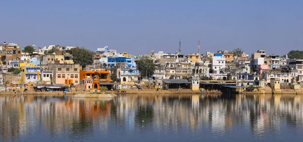 Pushkar Rajastán India Octubre 2022 Vista Ciudad Lago Pushkar Rajastán —  Fotos de Stock