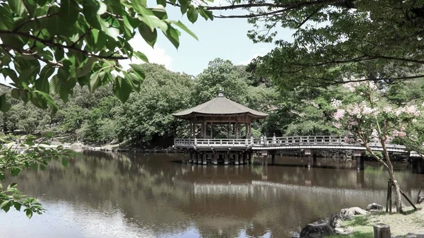 Ukimido Grande Caratteristico Gazebo Nara Park Giappone — Foto Stock