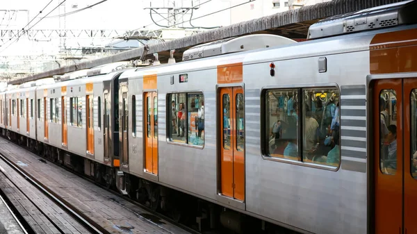 Nagoja Japonsko Srpna2019 Místní Vlak Nádraží Nagoya Japonsko Jeden Největších — Stock fotografie