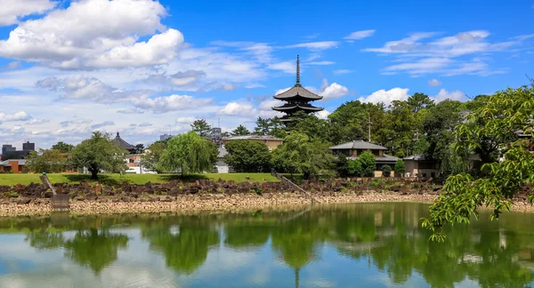 Kofukuji Pagoda Cinque Piani Nel Parco Nara Giappone — Foto Stock
