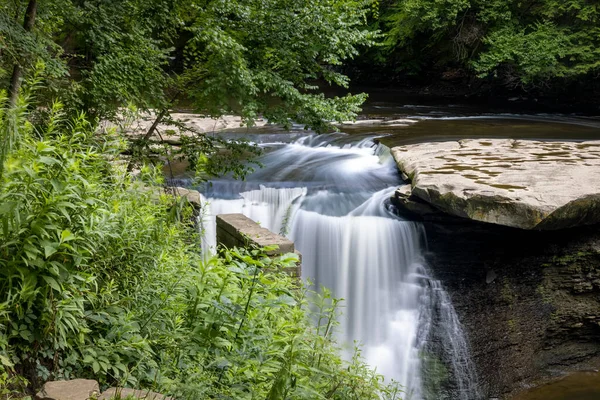 Great Falls Tinkers Creek Nella Valle Cuyahoga Parco Nazionale Vicino — Foto Stock