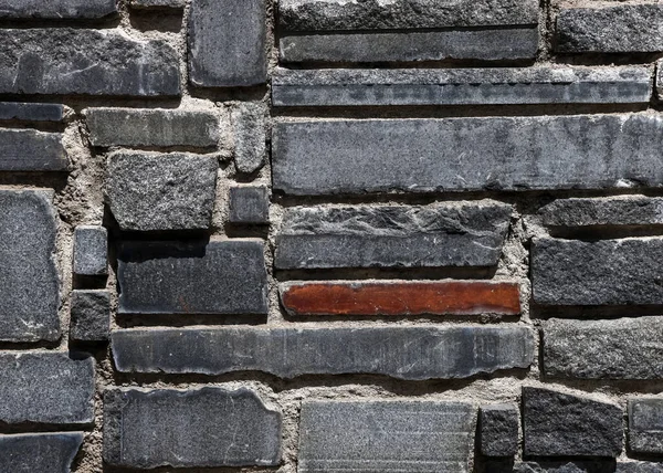 Close View Dark Stone Wall Background Use — Stock Photo, Image