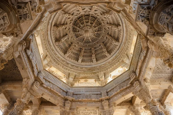 Ranakpur Rajasthan India Oktober 2022 Historische Jain Tempel Detail Plafond — Stockfoto