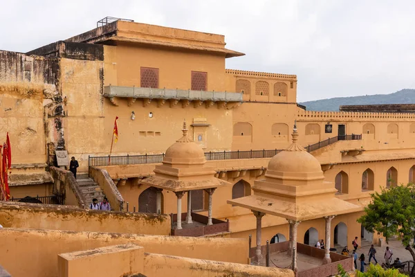 Jaipur Rajasthan India Жовтня 2022 Architecture Historic Amber Fort Jaipur — стокове фото