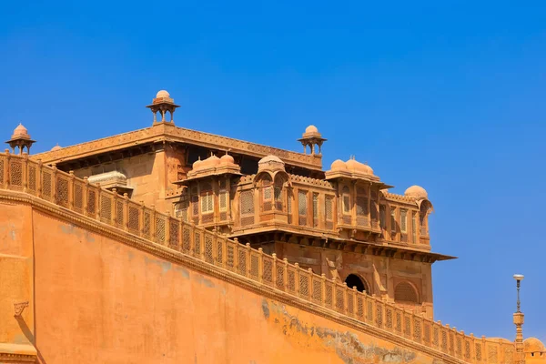Junagarh Kalesi Mimarisi Bikaner Rajasthan Hindistan 1594 Raja Rai Inşa — Stok fotoğraf