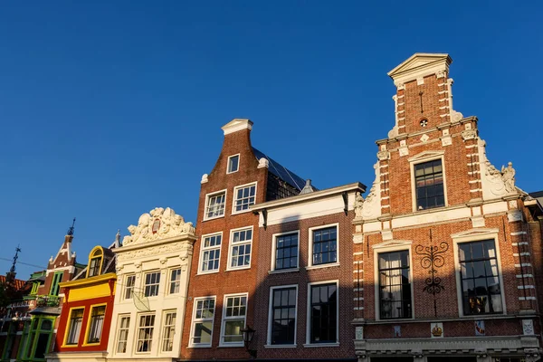 Типові Будинки Голландському Стилі Місті Хуорн Нідерландах — стокове фото