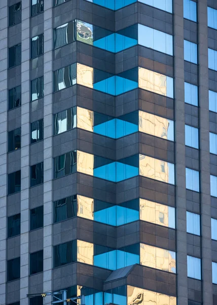 Närbild Modern Byggnad Exteriör Arkitektur Skott Chicago Usa — Stockfoto