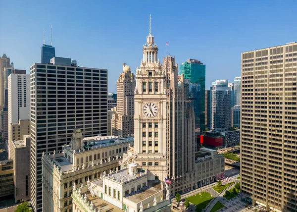 Chicago Illinois Usa Jun 2023 Historic Wrigley Building Located Magnificent — Foto de Stock