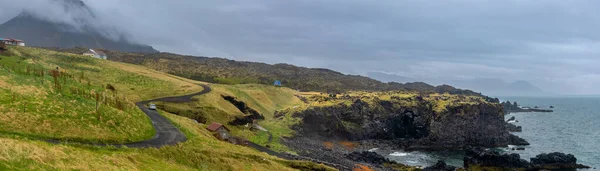 Супер Панорамный Вид Ландшафт Арнарди Пеньке Селфлесс Исландия — стоковое фото