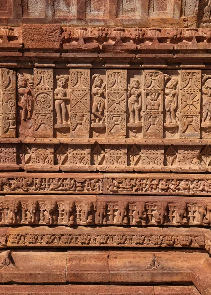 Arquitectura Intrincada Sobre Templo Diosa Shani Deity Fuerte Chittorgarh Rajastán —  Fotos de Stock
