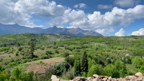 Continental Divide Scenic Landscape Ridgway Colorado — Stock Video