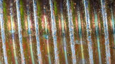 Eski vida ipliklerinin aşırı yakın görünümü